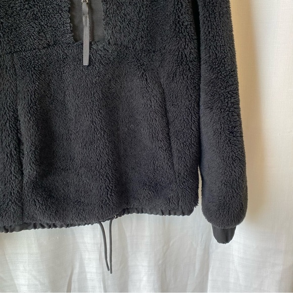 Varley Appleton Sweat Sherpa Pullover Half Zip Black Women’s XSmall - Picture 4 of 15
